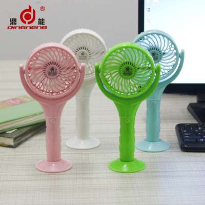 Stand up rechargeable 4 inch multifunctional small usb mini cooling electric fan